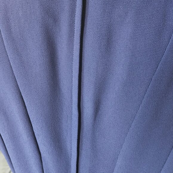 Cynthia Howie - Navy A-Line Dress: Timeless Elegance with Delicate Pleats - Picture 7 of 12